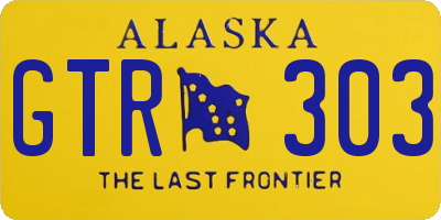 AK license plate GTR303