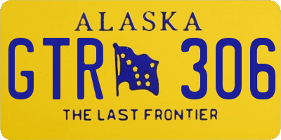 AK license plate GTR306