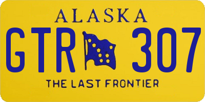 AK license plate GTR307