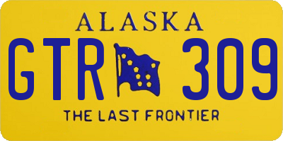 AK license plate GTR309