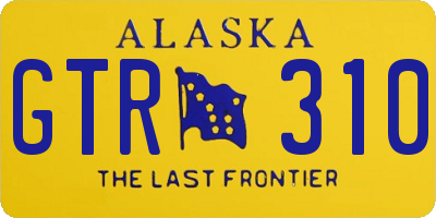 AK license plate GTR310