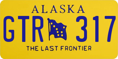 AK license plate GTR317