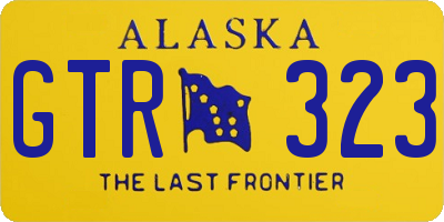 AK license plate GTR323