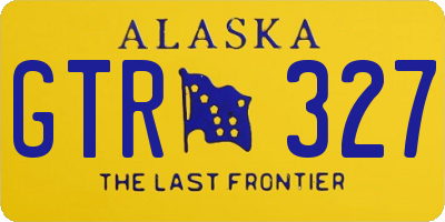 AK license plate GTR327