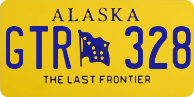 AK license plate GTR328