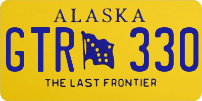 AK license plate GTR330