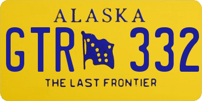 AK license plate GTR332