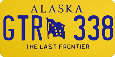 AK license plate GTR338