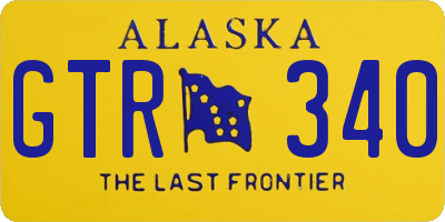 AK license plate GTR340