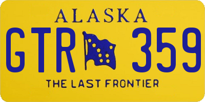 AK license plate GTR359