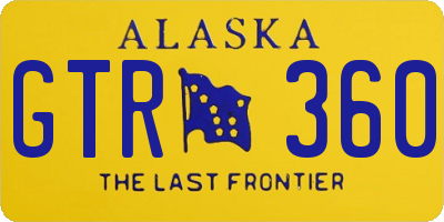 AK license plate GTR360