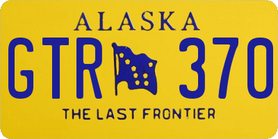 AK license plate GTR370