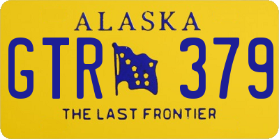 AK license plate GTR379