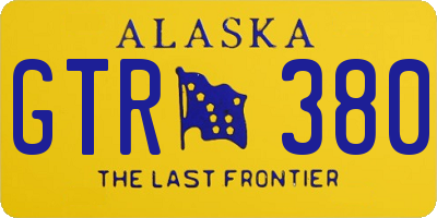 AK license plate GTR380