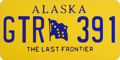 AK license plate GTR391