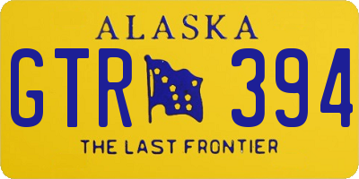 AK license plate GTR394