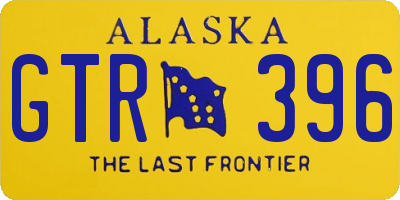 AK license plate GTR396