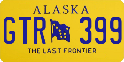 AK license plate GTR399