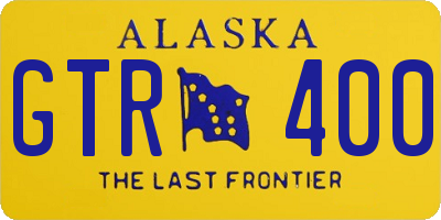 AK license plate GTR400