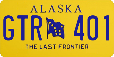 AK license plate GTR401