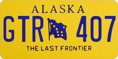 AK license plate GTR407