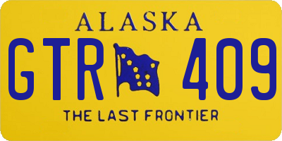 AK license plate GTR409