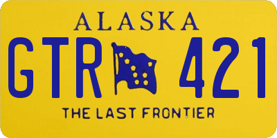 AK license plate GTR421