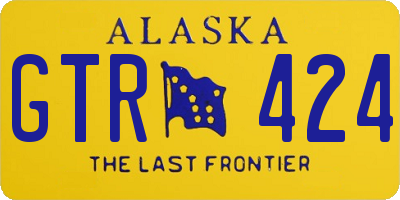 AK license plate GTR424