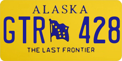 AK license plate GTR428