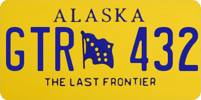 AK license plate GTR432