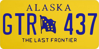 AK license plate GTR437