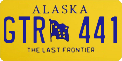 AK license plate GTR441