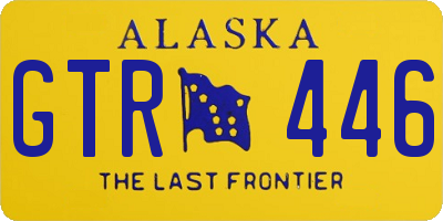 AK license plate GTR446