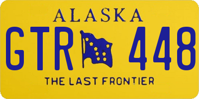 AK license plate GTR448