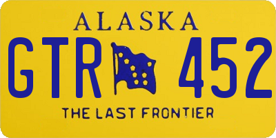 AK license plate GTR452