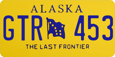 AK license plate GTR453