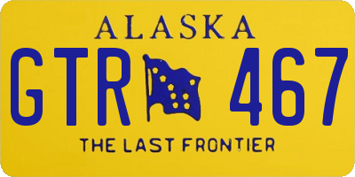 AK license plate GTR467