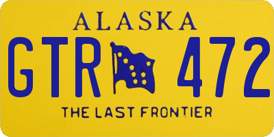 AK license plate GTR472