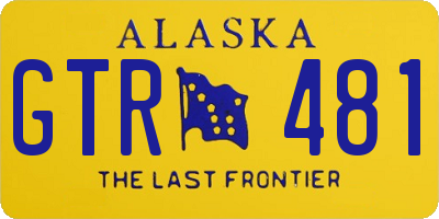 AK license plate GTR481