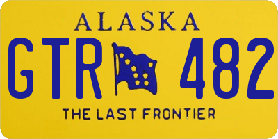 AK license plate GTR482