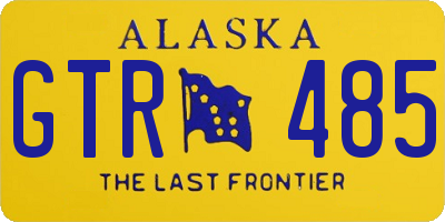 AK license plate GTR485