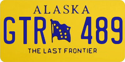 AK license plate GTR489