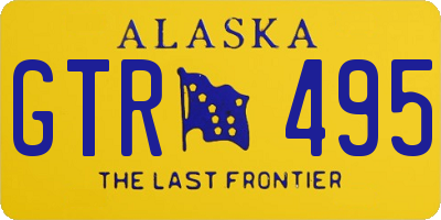 AK license plate GTR495