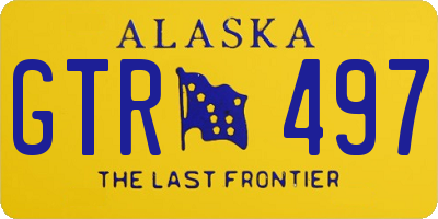 AK license plate GTR497