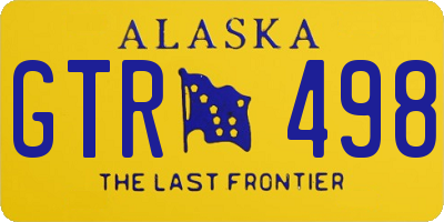 AK license plate GTR498