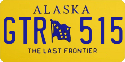 AK license plate GTR515