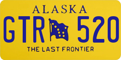 AK license plate GTR520