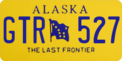 AK license plate GTR527