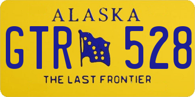 AK license plate GTR528