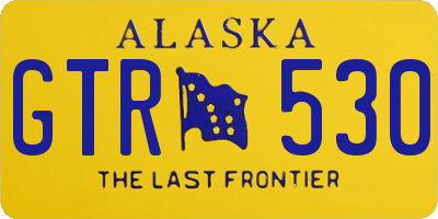 AK license plate GTR530